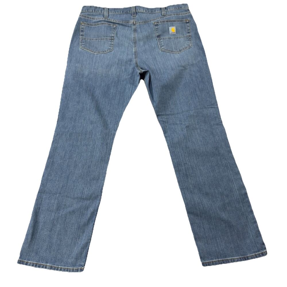 NWOT Carhartt Rugged Flex Relaxed Fit Medium Wash Stretch Denim Jeans Mens 40x32 - Picture 2 of 10